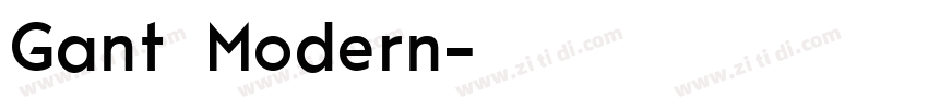 Gant Modern字体转换